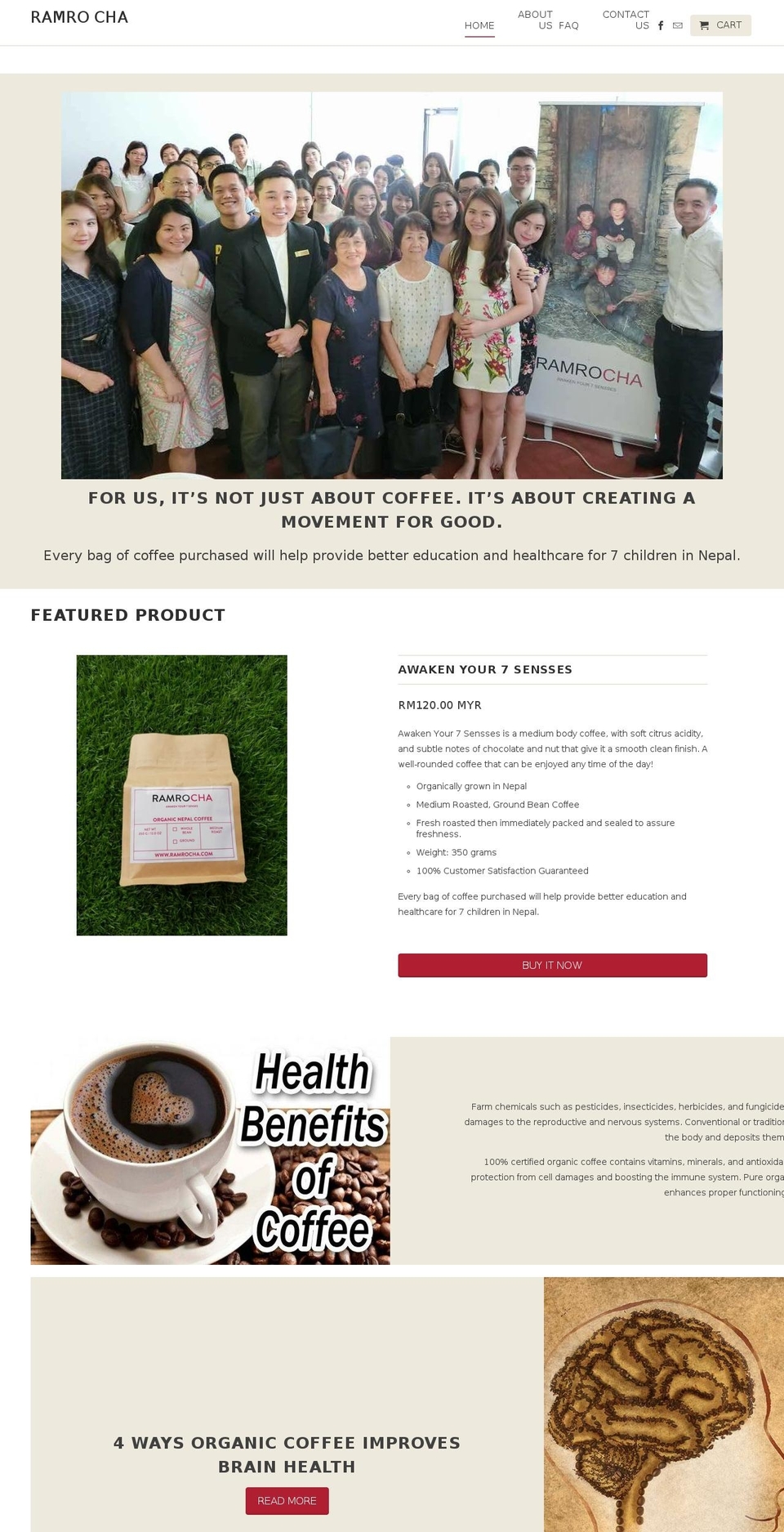 ramrocha.com — Shopify storefront screenshot