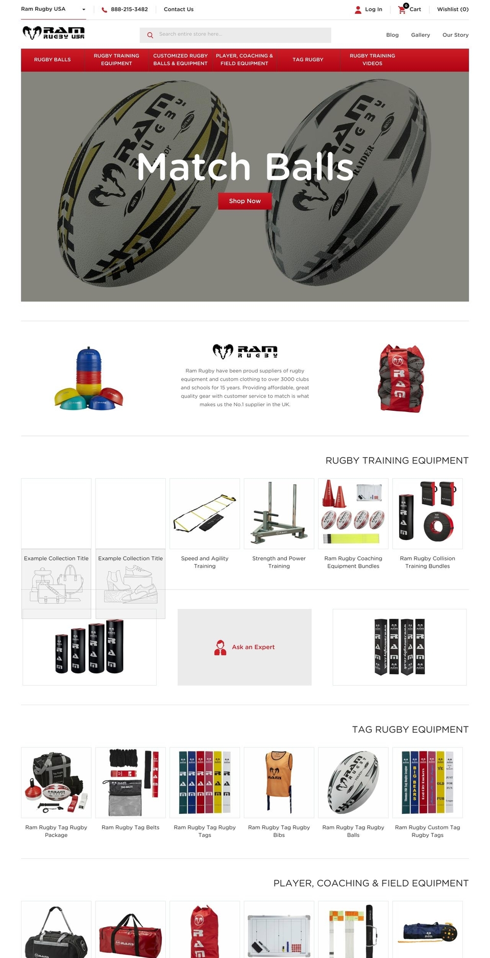 ramrugbyusa.com shopify website screenshot