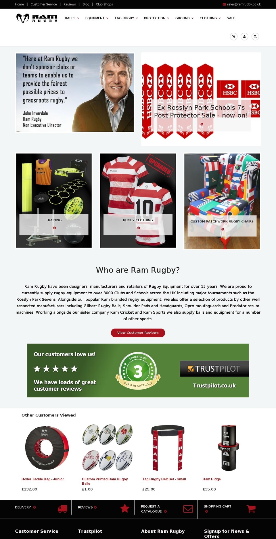 ramsport.net shopify website screenshot