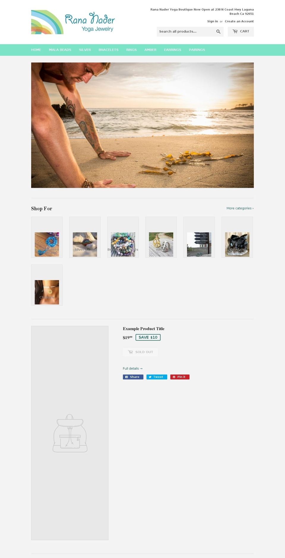 rananader.com shopify website screenshot