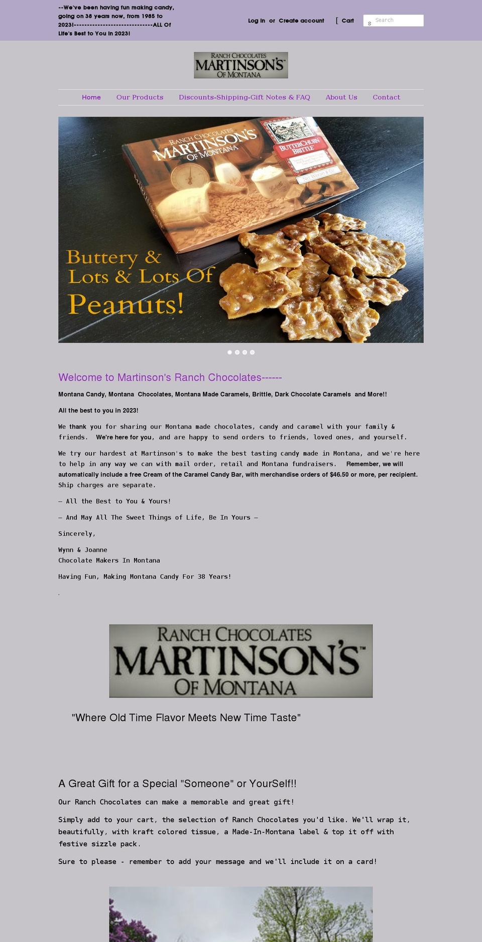 ranchchocolates.com shopify website screenshot