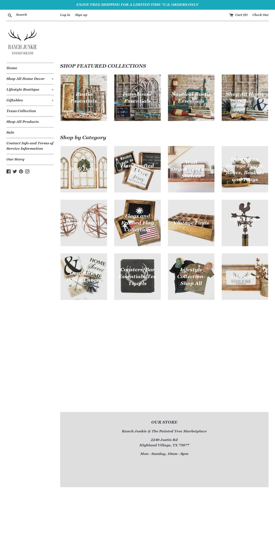 ranchjunkie.com — Shopify storefront screenshot