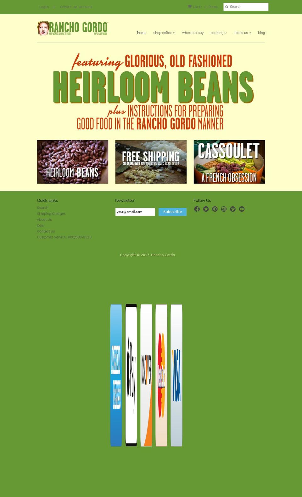 rancho-gordo.myshopify.com shopify website screenshot