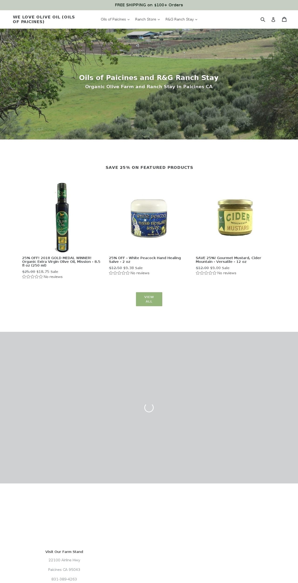 ranchstay.net shopify website screenshot