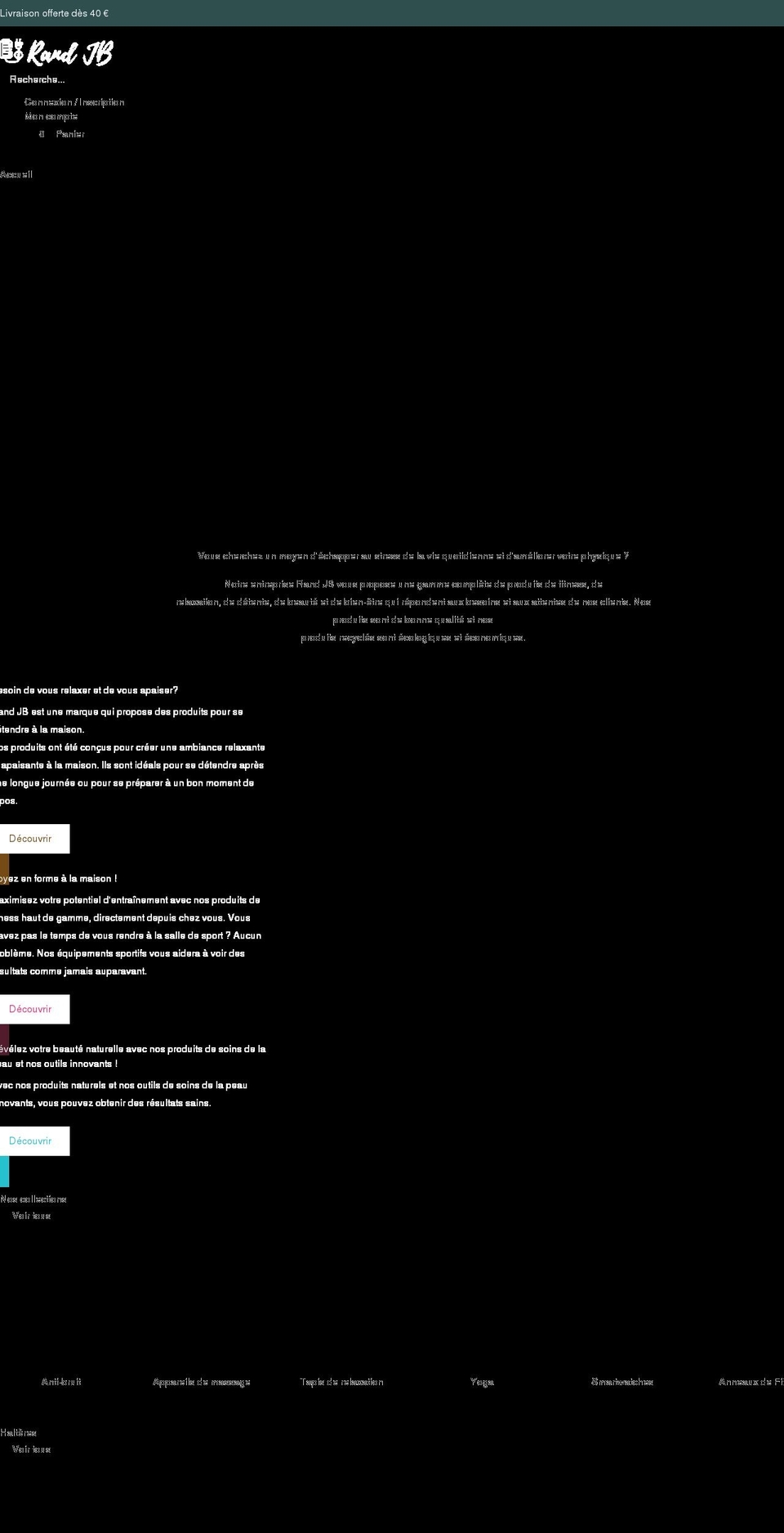 randjb.com shopify website screenshot