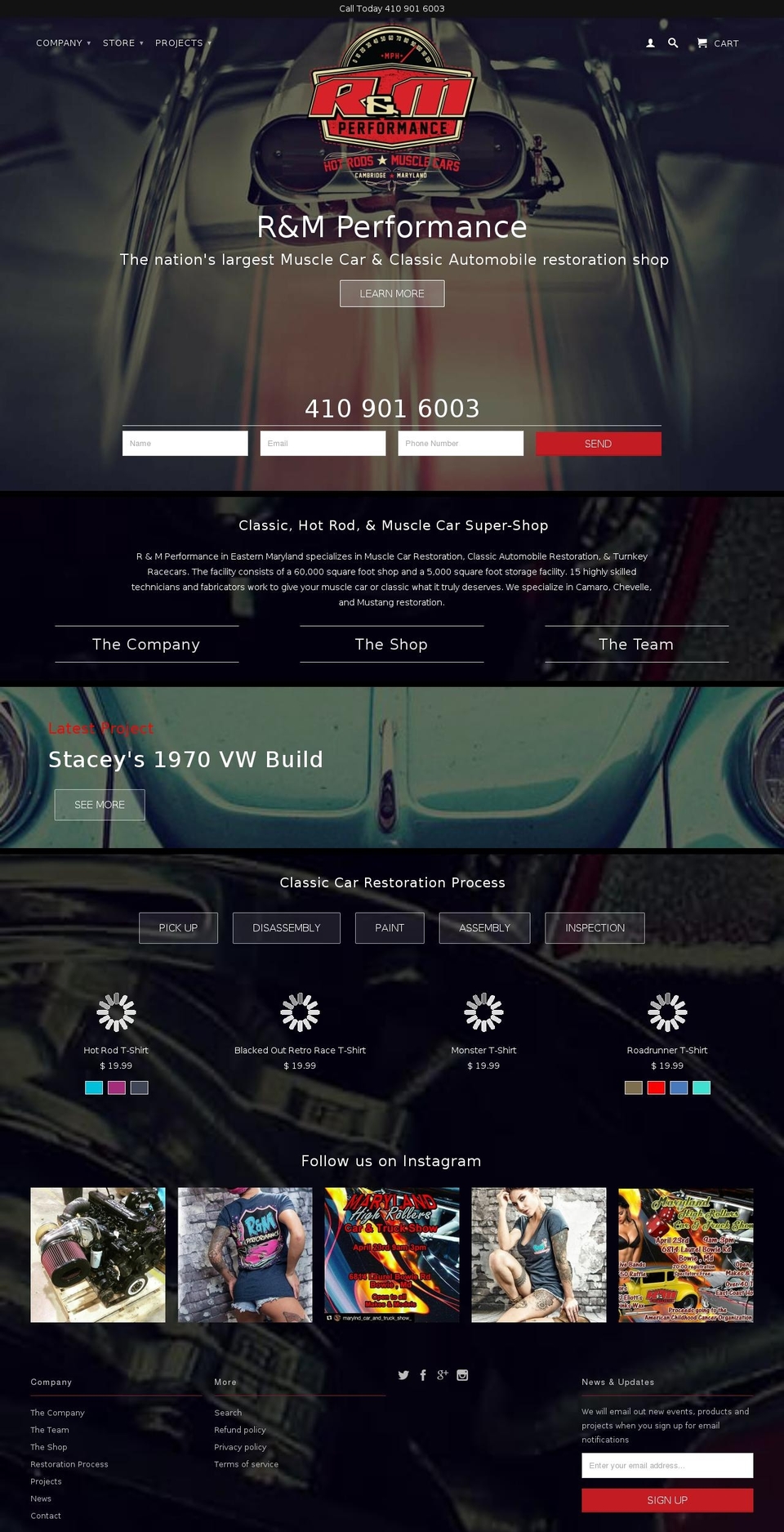 randmperformance.com shopify website screenshot