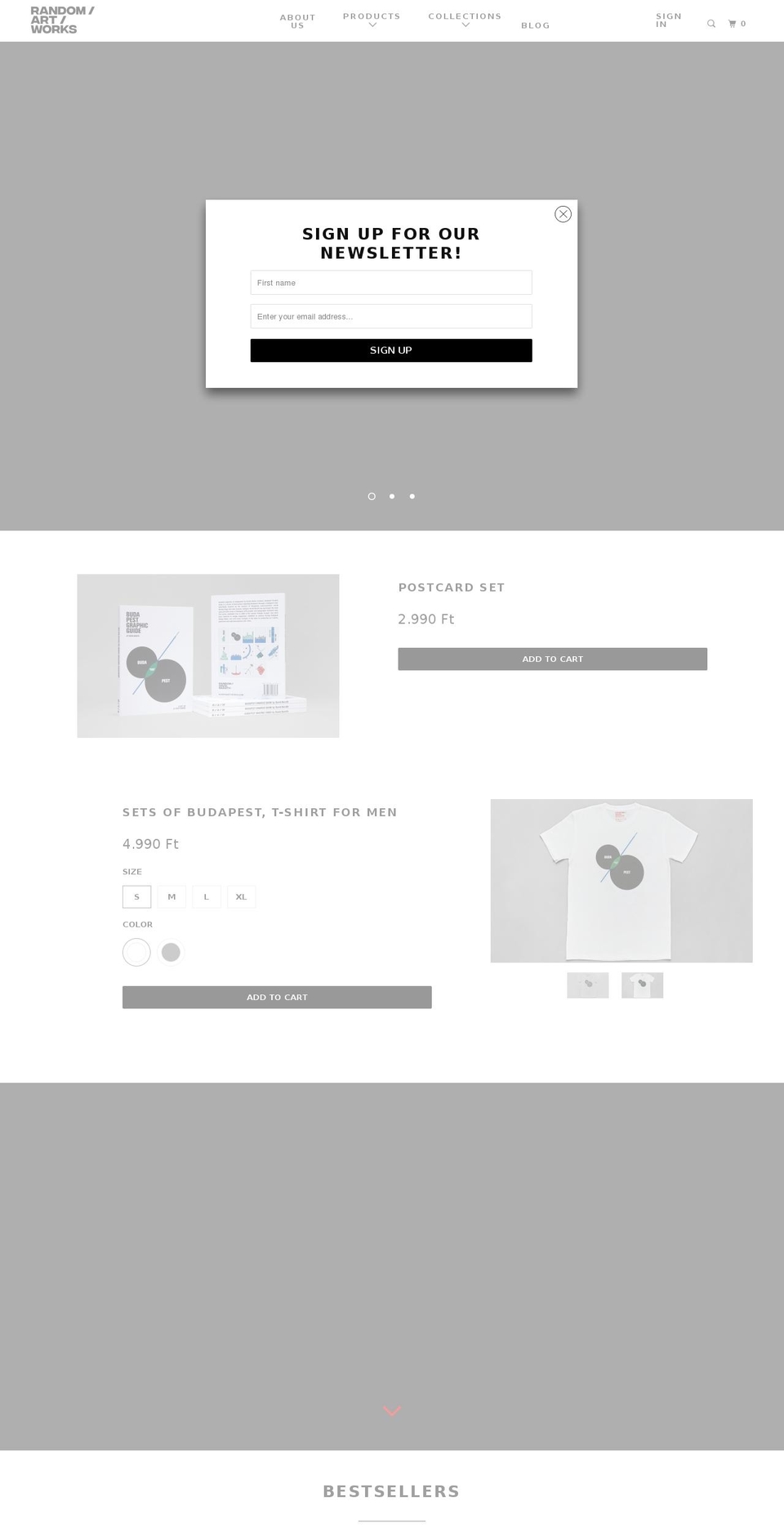 randomartworks.com — Shopify storefront screenshot