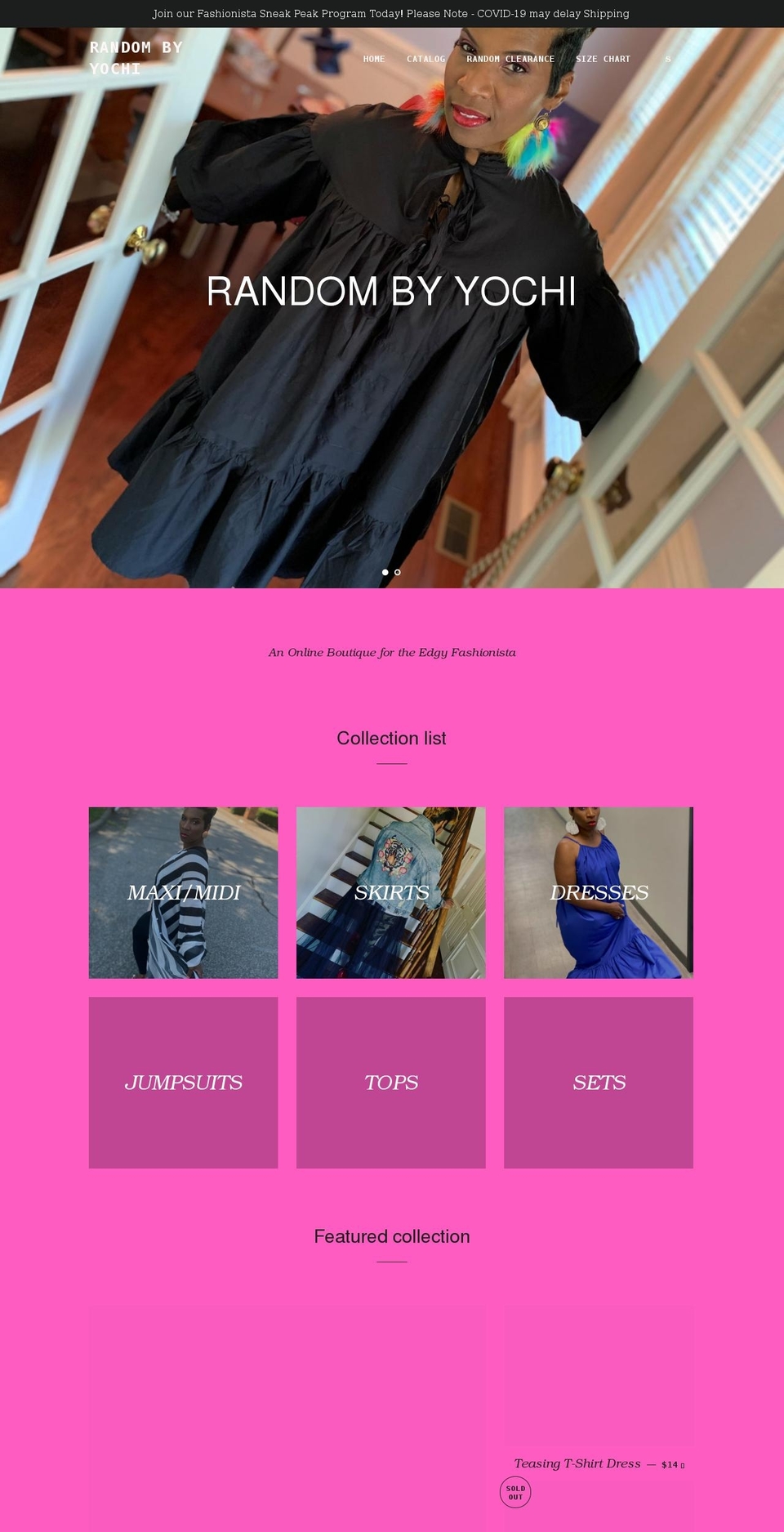 randombyyochi2.com shopify website screenshot