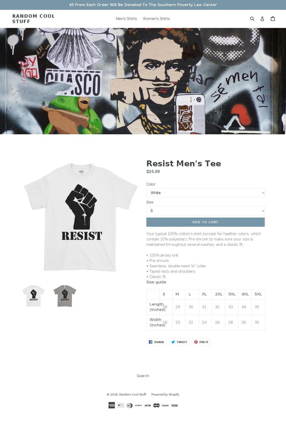 randomcooolstuff.com — Shopify storefront screenshot