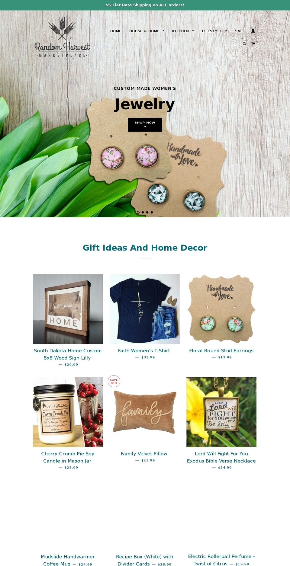 randomharvestsd.com — Shopify storefront screenshot