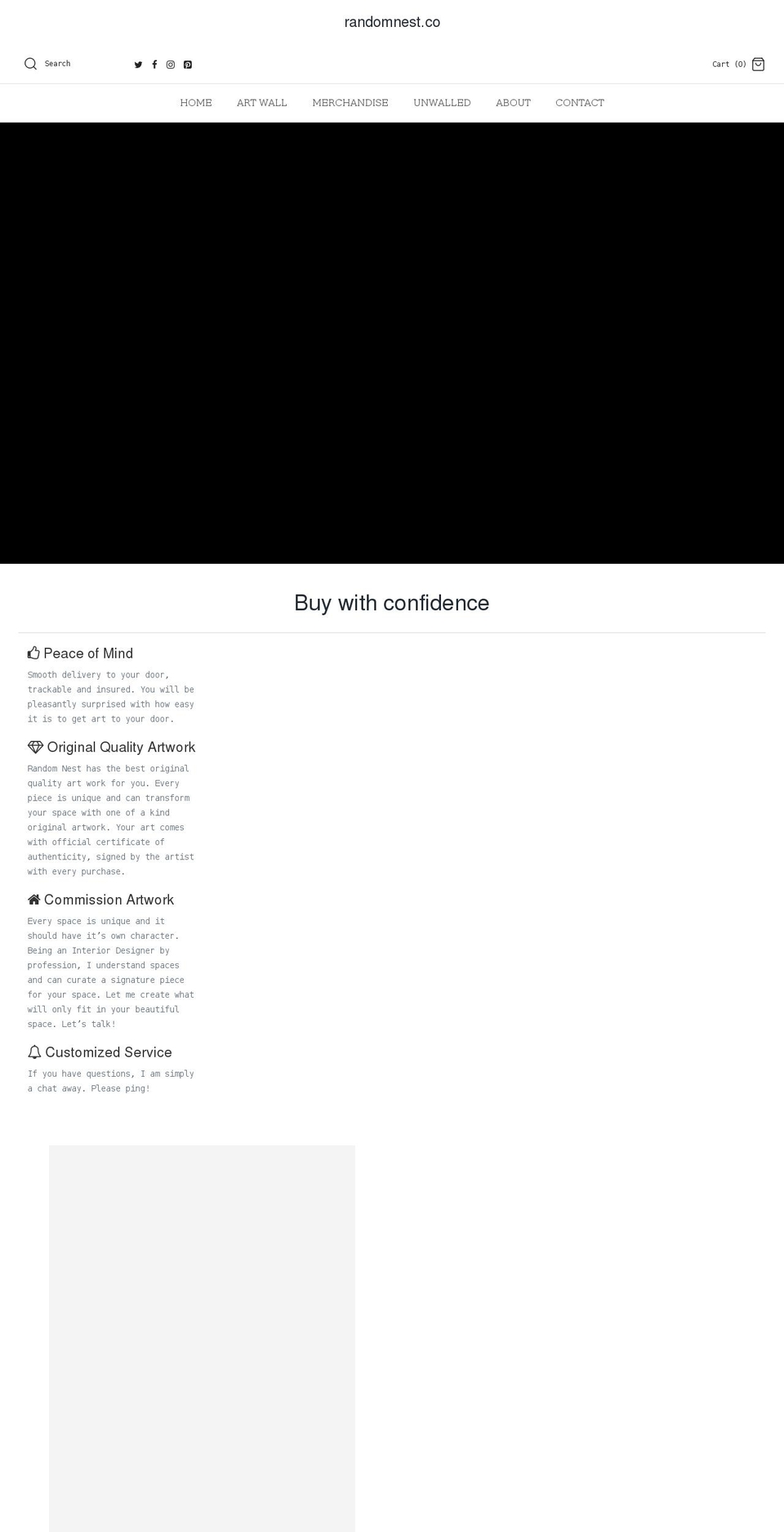 randomnest-co.myshopify.com shopify website screenshot