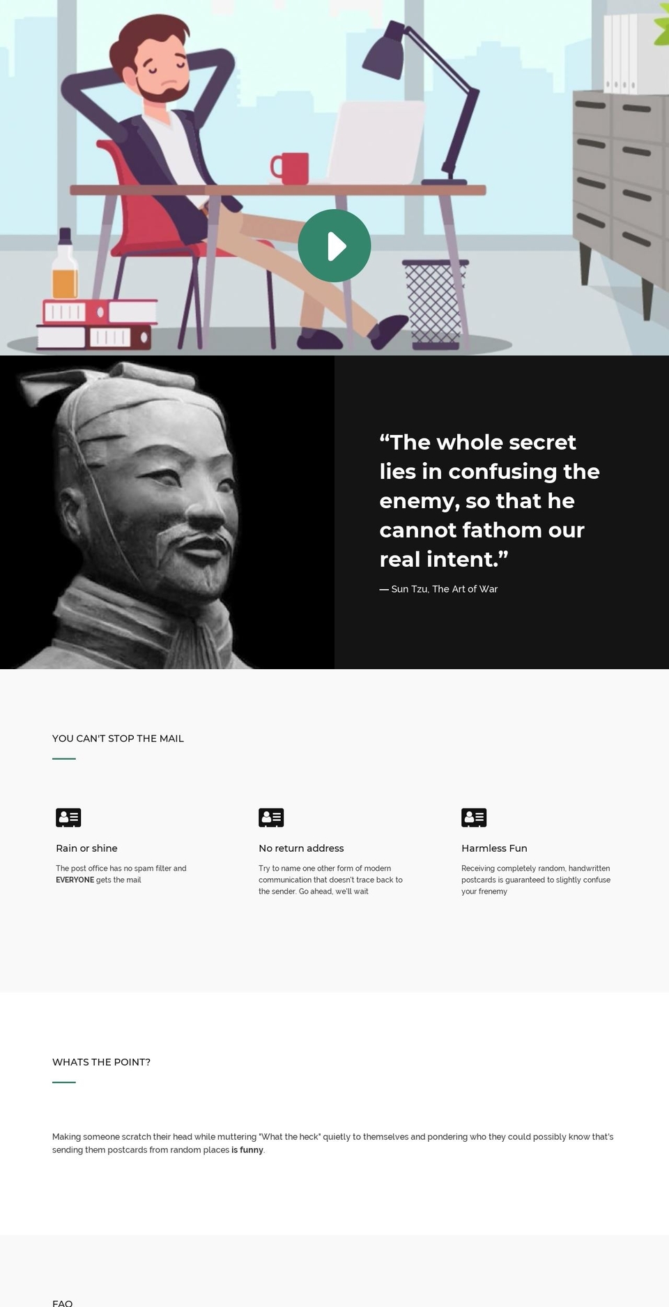 randompostcards.com — Shopify storefront screenshot