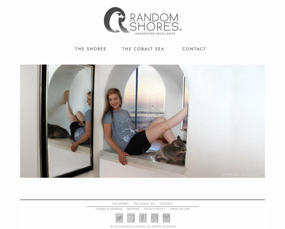 randomshores.com shopify website screenshot