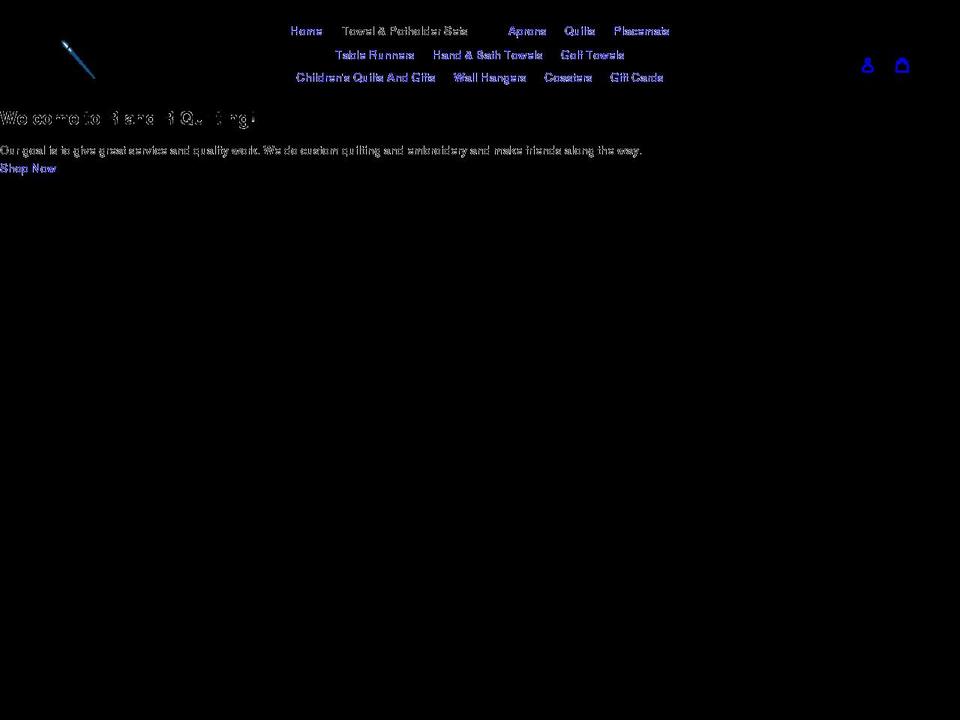 randrquilting.com shopify website screenshot