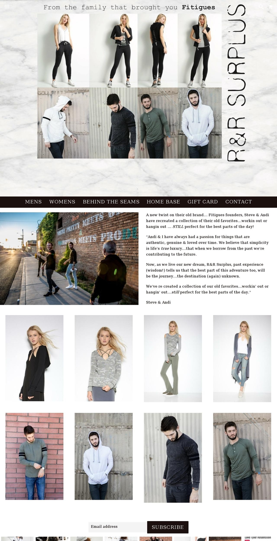 randrsurplus.com shopify website screenshot