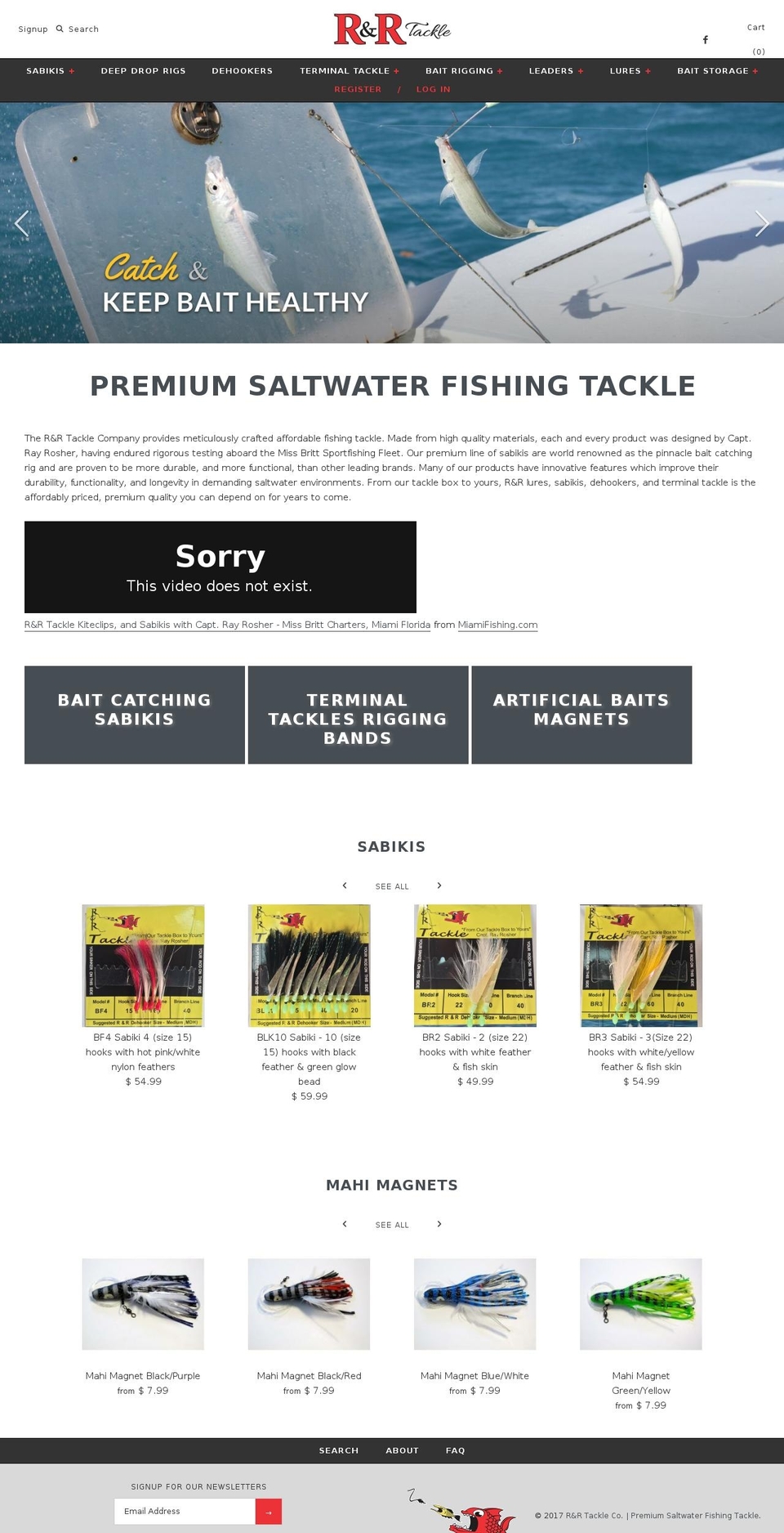 randrtackle.com shopify website screenshot