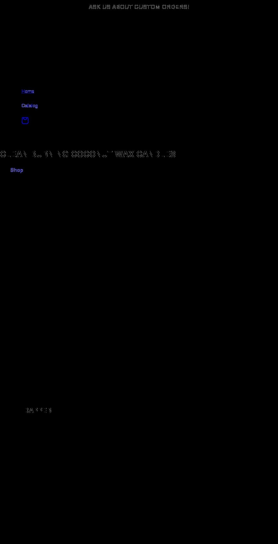 randscandleco.com shopify website screenshot