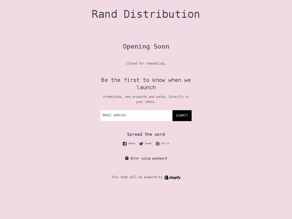 randsradicaldesigns.com — Shopify storefront screenshot