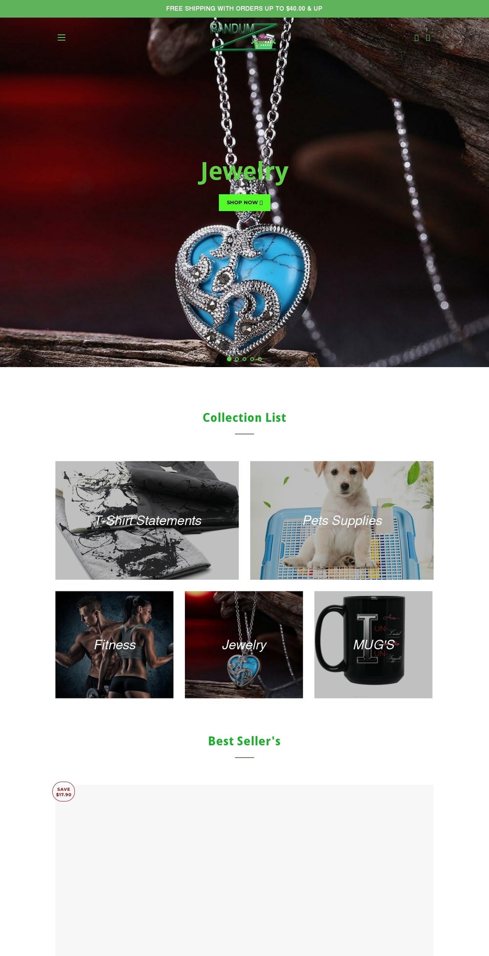 randumzshop.com — Shopify storefront screenshot