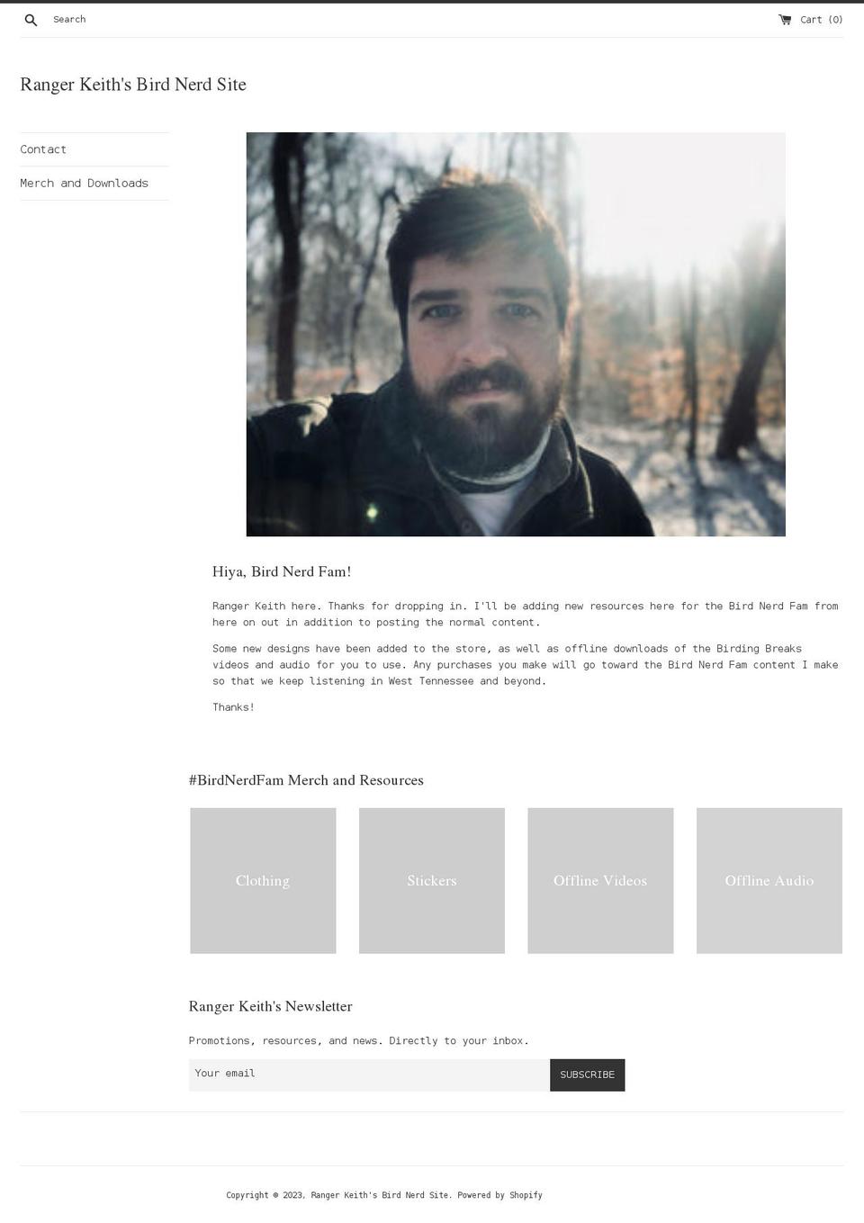 rangerkeith.com shopify website screenshot