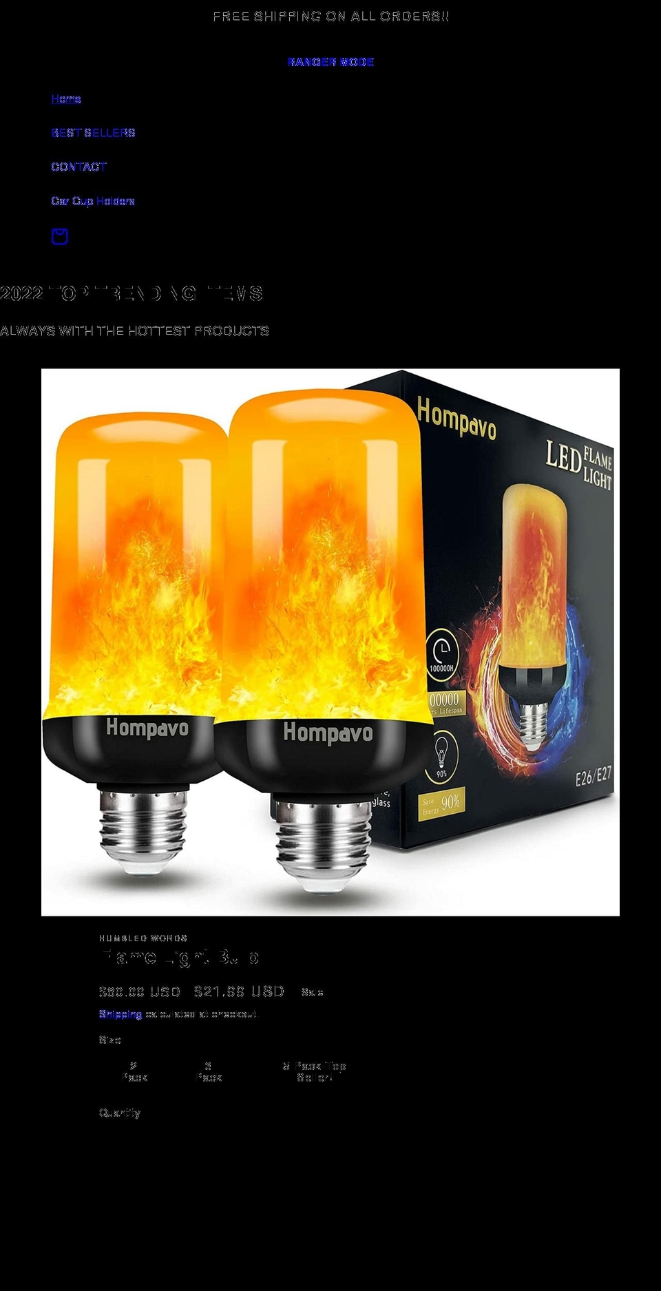 rangermode.com shopify website screenshot