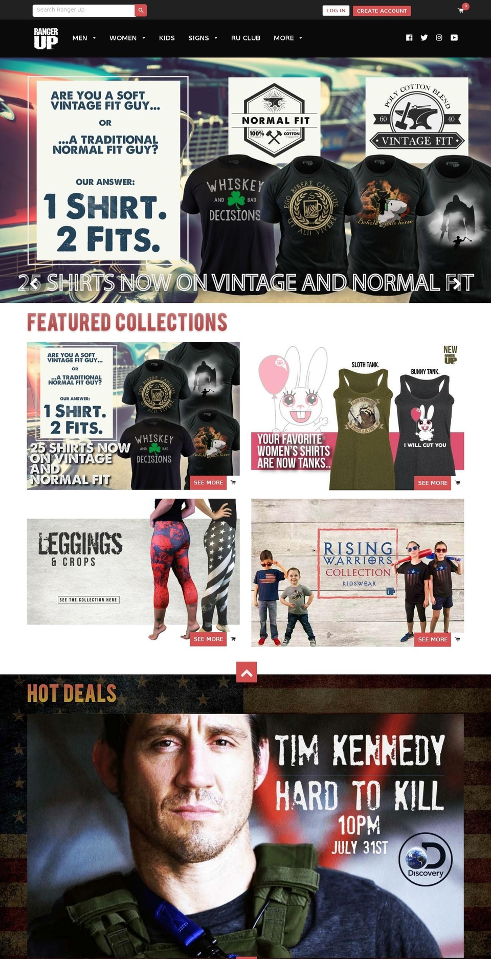 Ranger Up Theme 2.10 Shopify theme site example rangerup.com