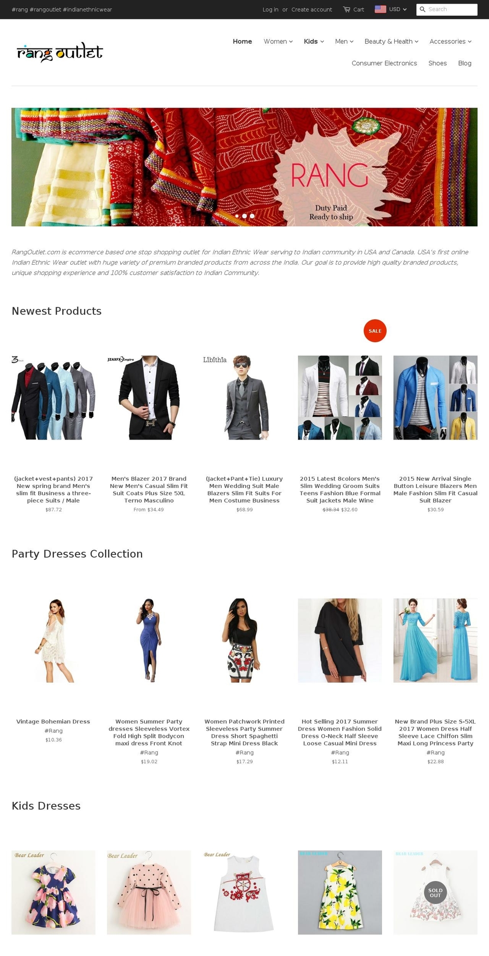 COLORBLOCK Shopify theme site example rangoutlet.com