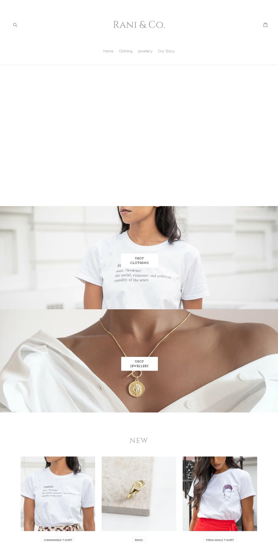raniandco.com — Shopify storefront screenshot