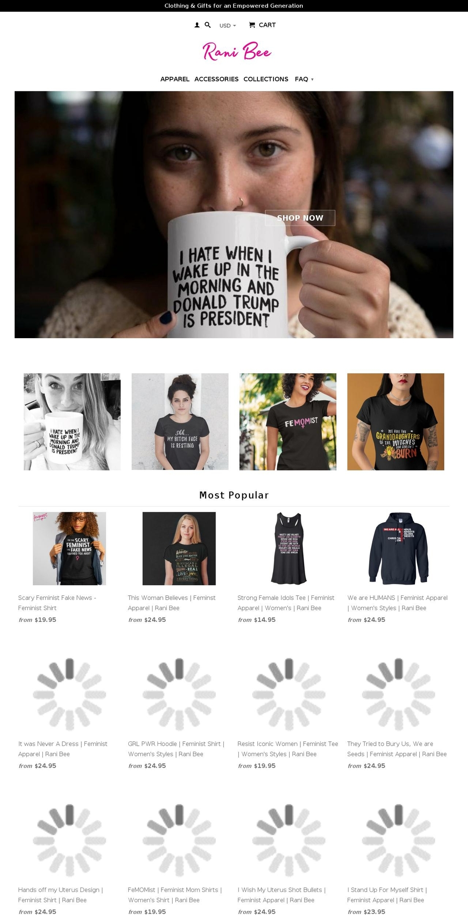 ranibee.com — Shopify storefront screenshot