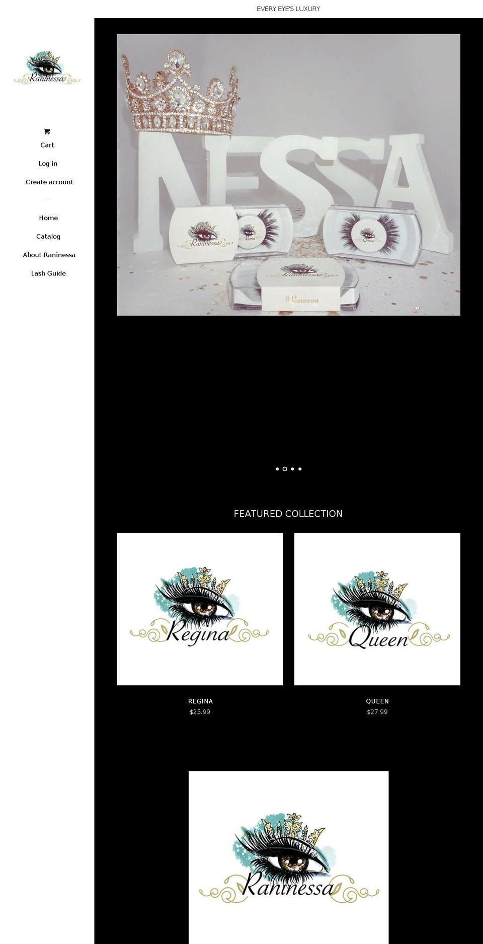 raninessa.com — Shopify storefront screenshot