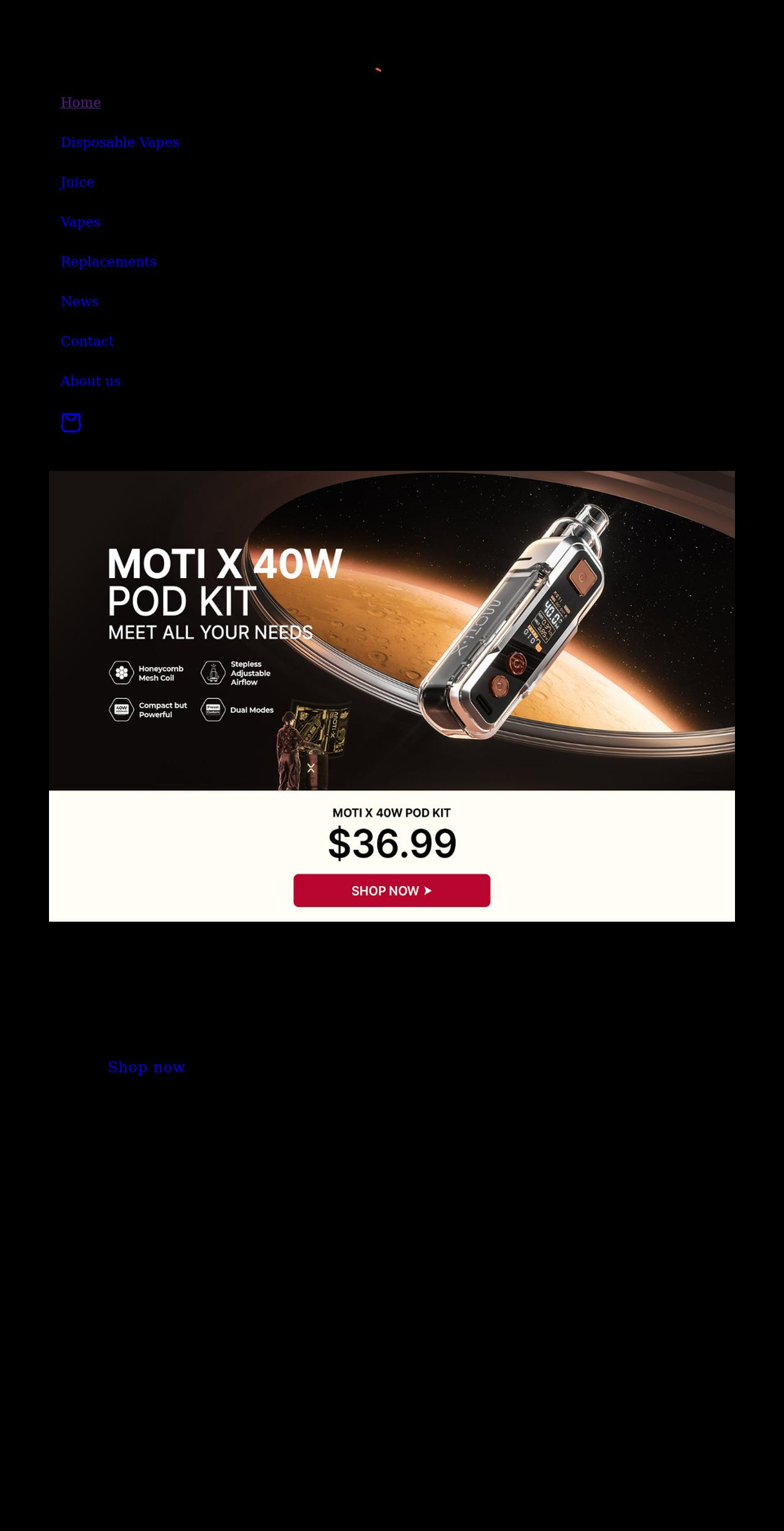 rankmyvape.com shopify website screenshot