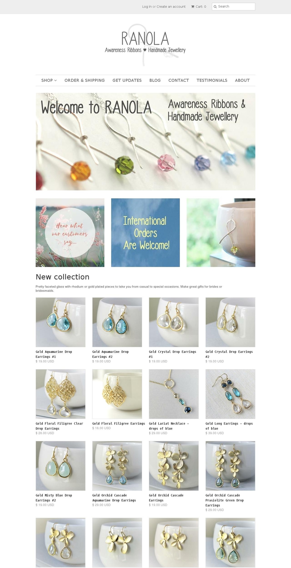 ranoladesigns.com shopify website screenshot