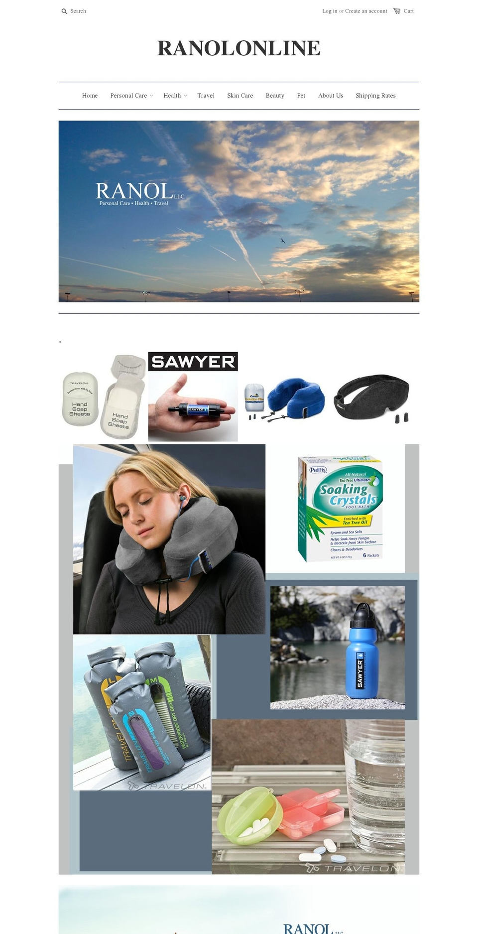 ranolonline.com shopify website screenshot