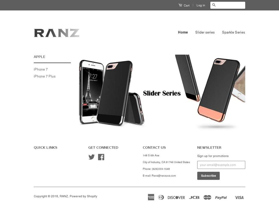 ranzusa.com shopify website screenshot
