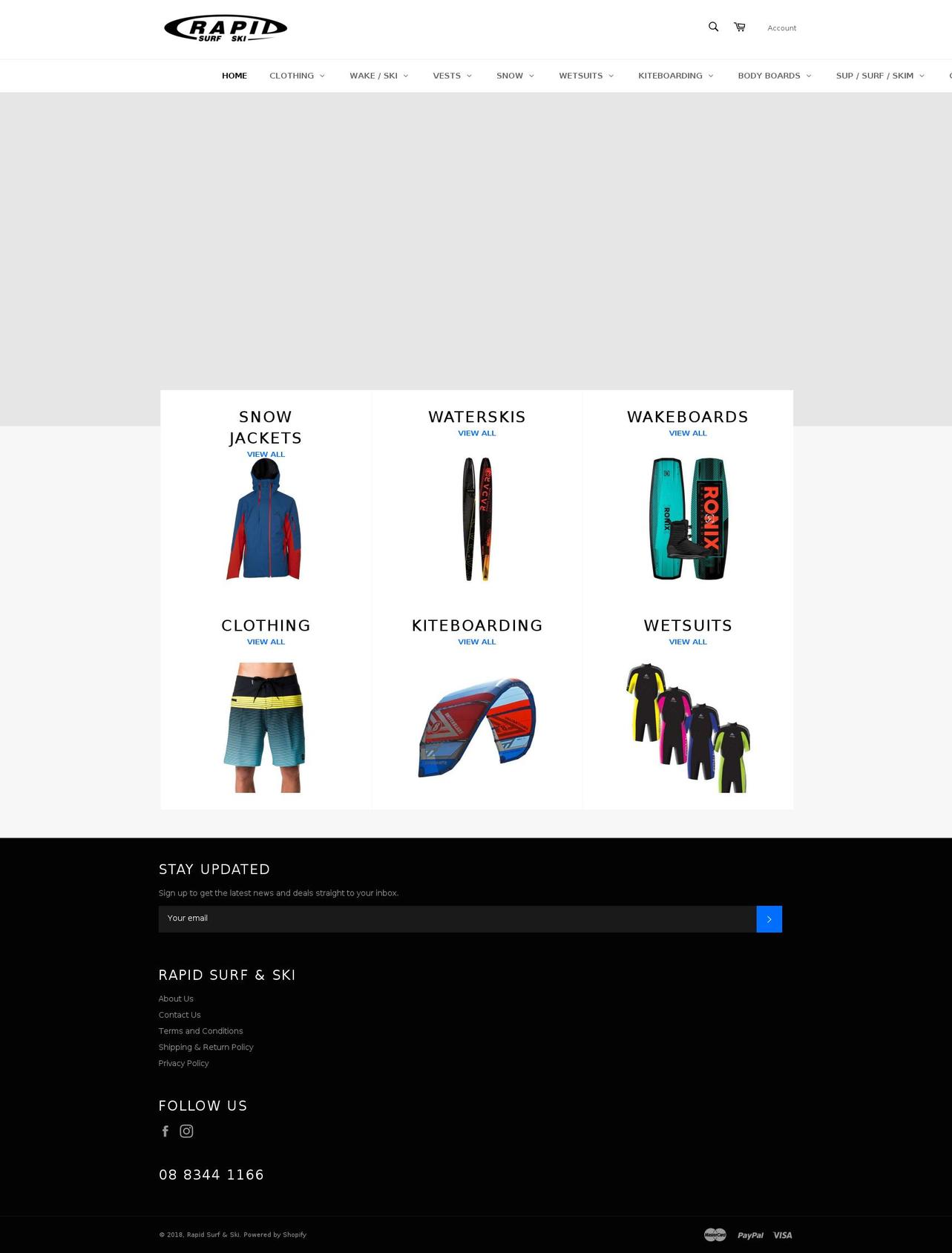 rapid.net.au shopify website screenshot