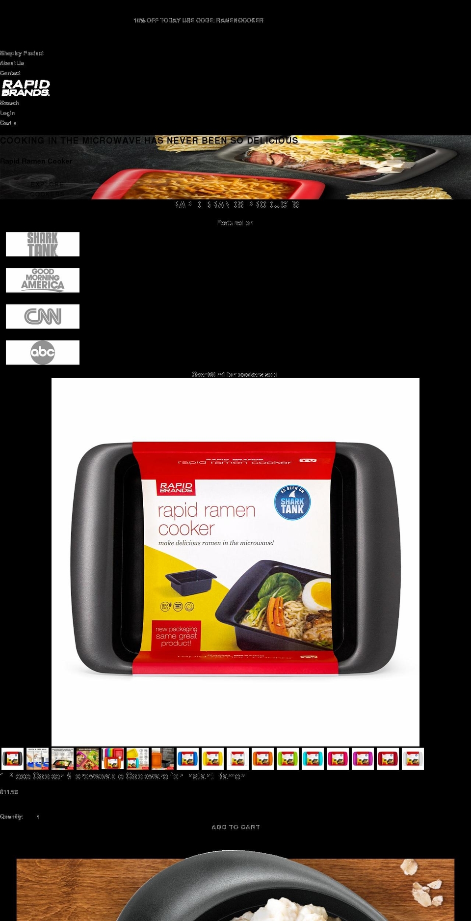 rapidbrandsinc.com shopify website screenshot