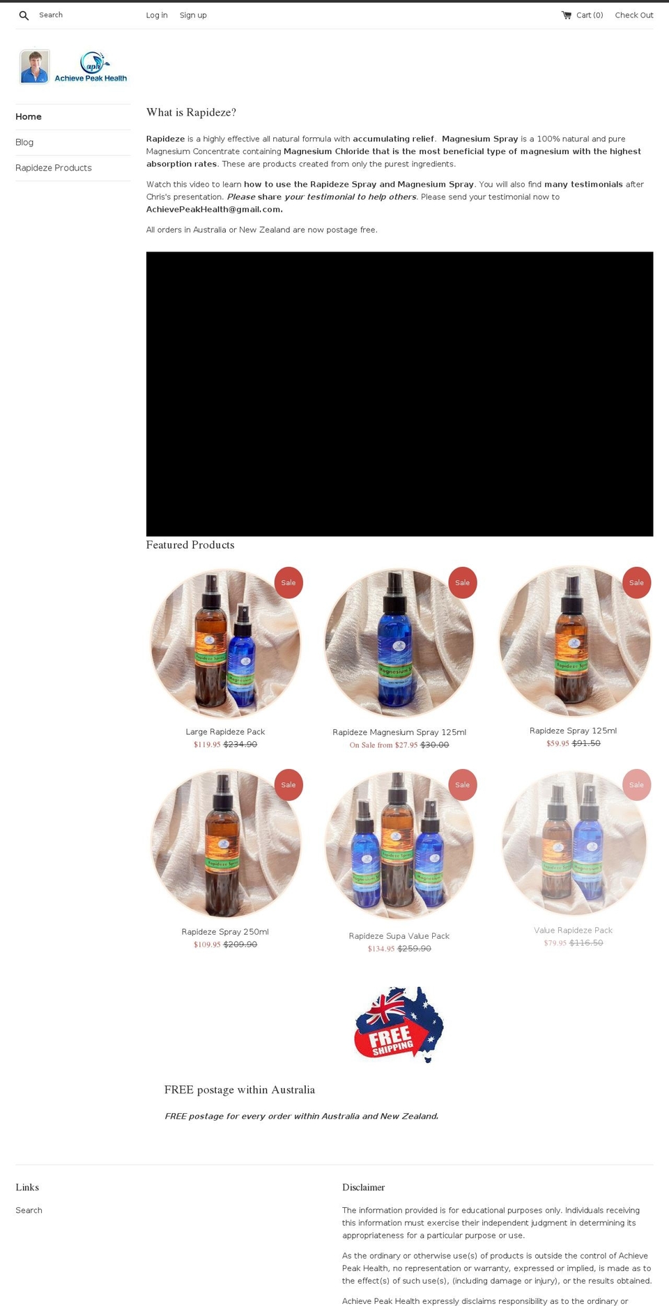 rapideze.com — Shopify storefront screenshot