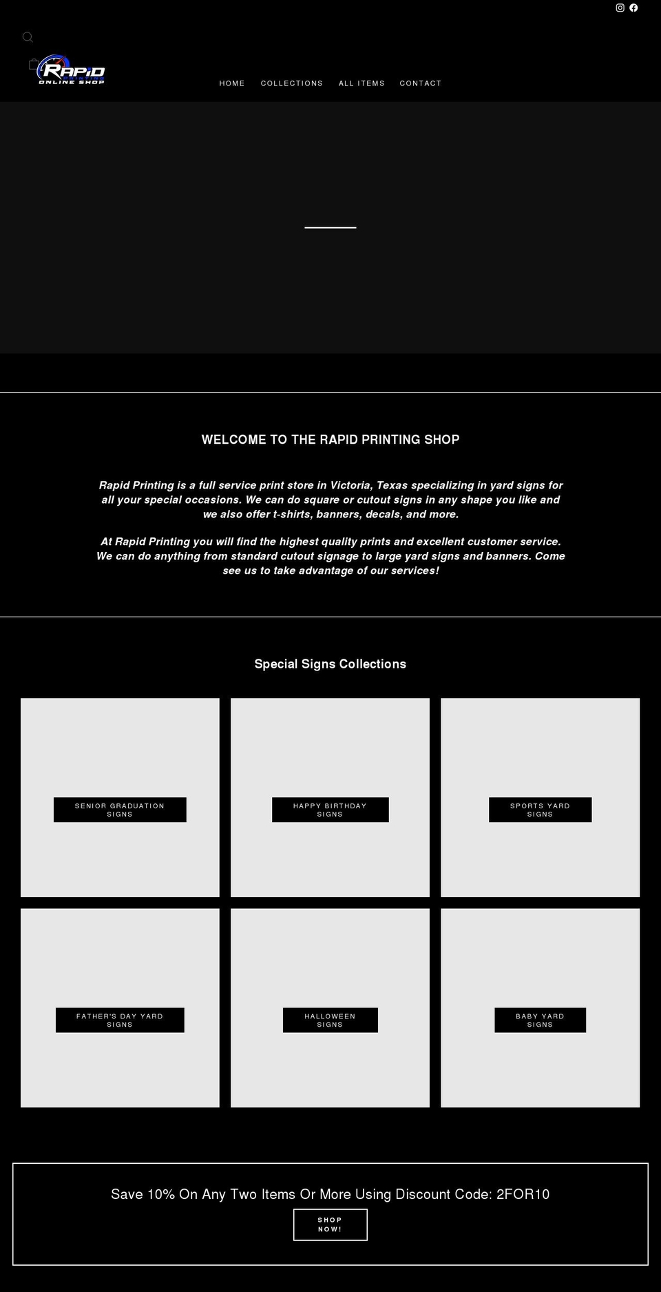rapidprinting.shop shopify website screenshot