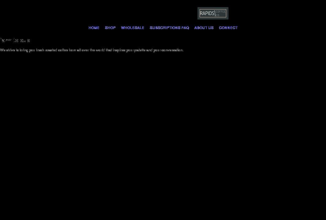 rapidscoffeeco.com shopify website screenshot