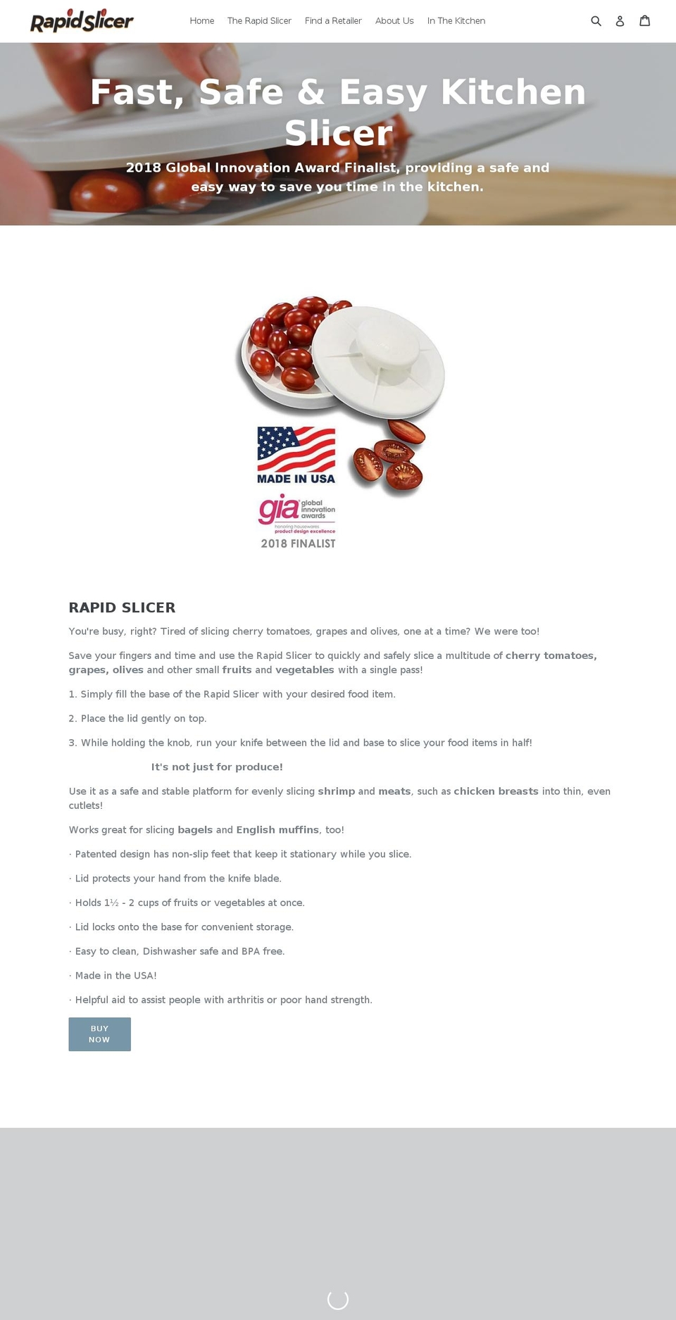 rapidslicer.com shopify website screenshot