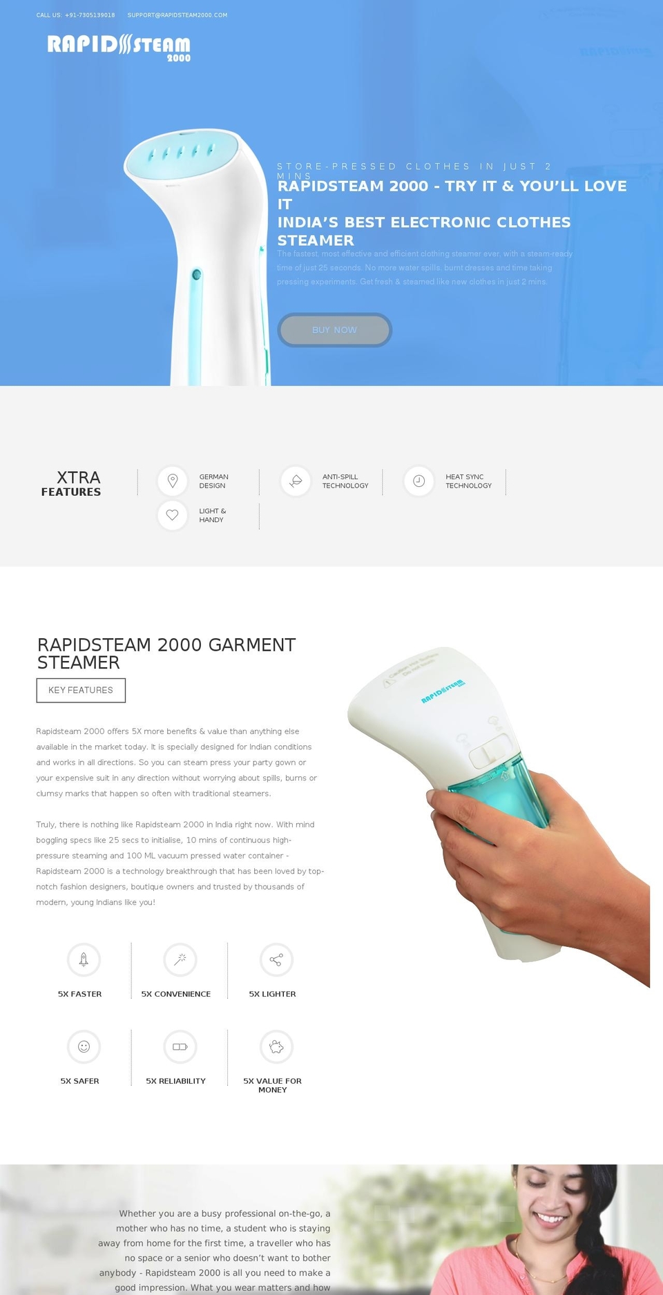 rapidsteam2000.com shopify website screenshot