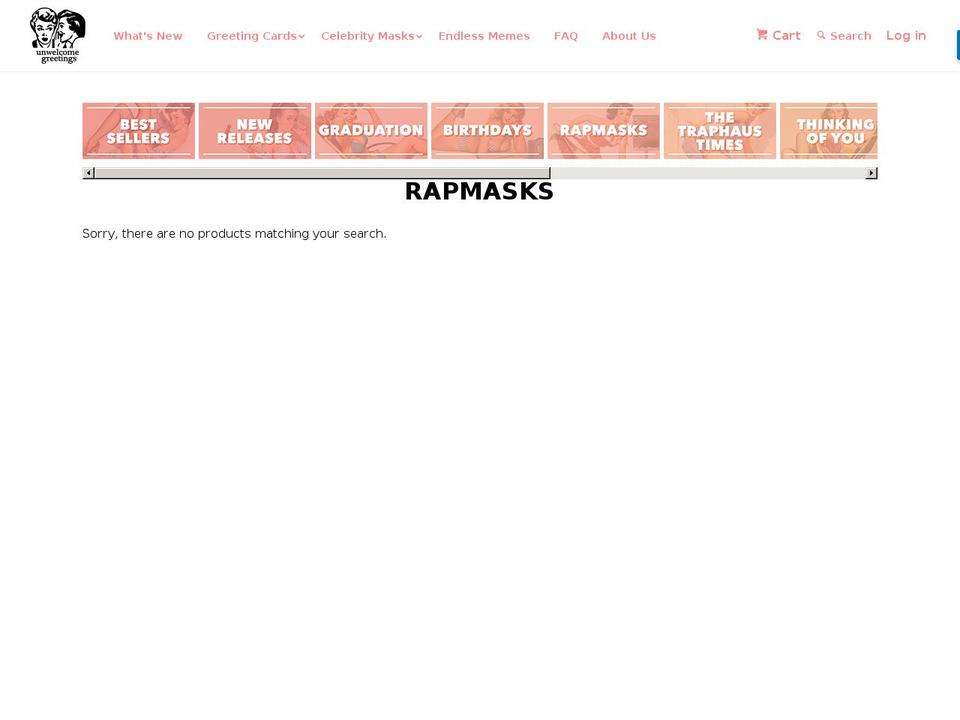rapmasks.com — Shopify storefront screenshot