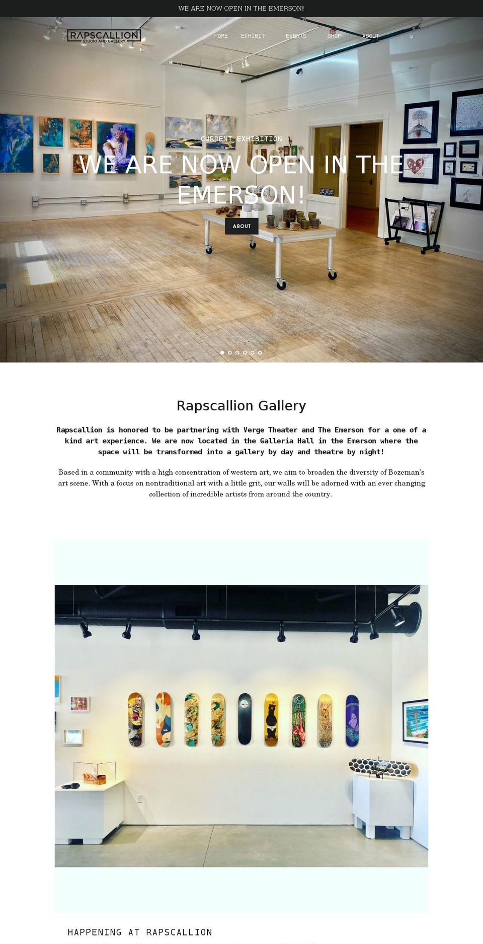rapscalliongallery.com shopify website screenshot