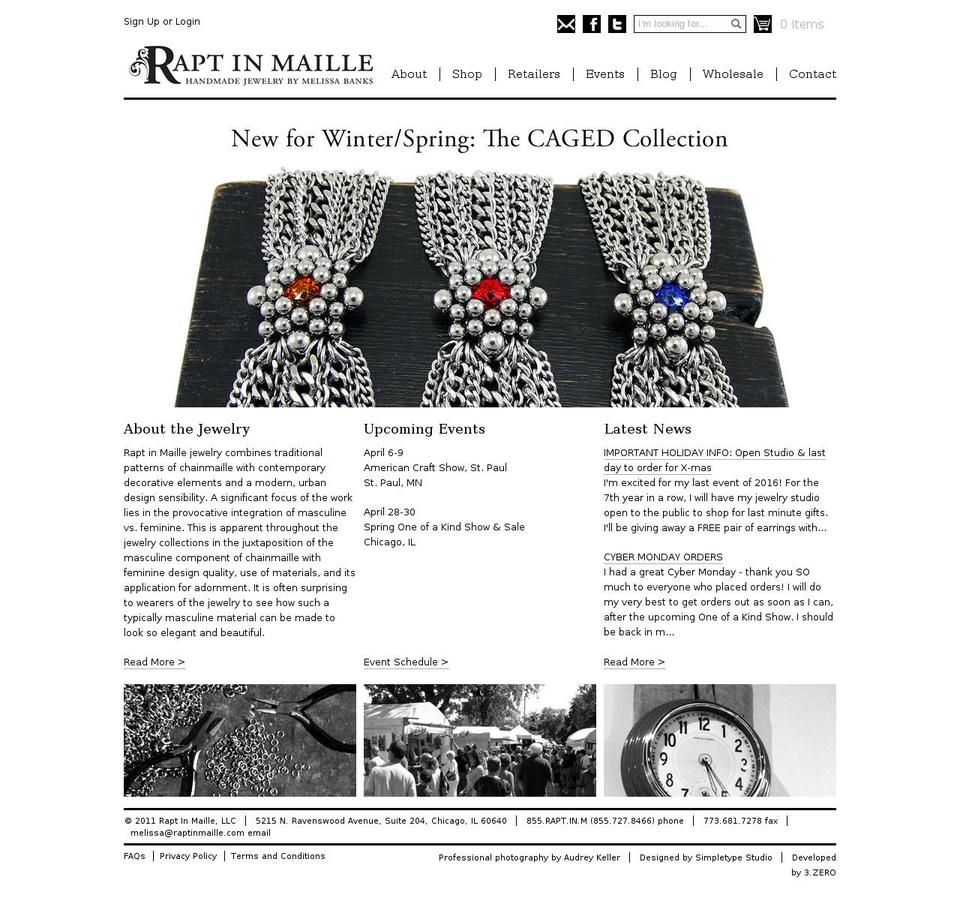 raptinmaille.com shopify website screenshot