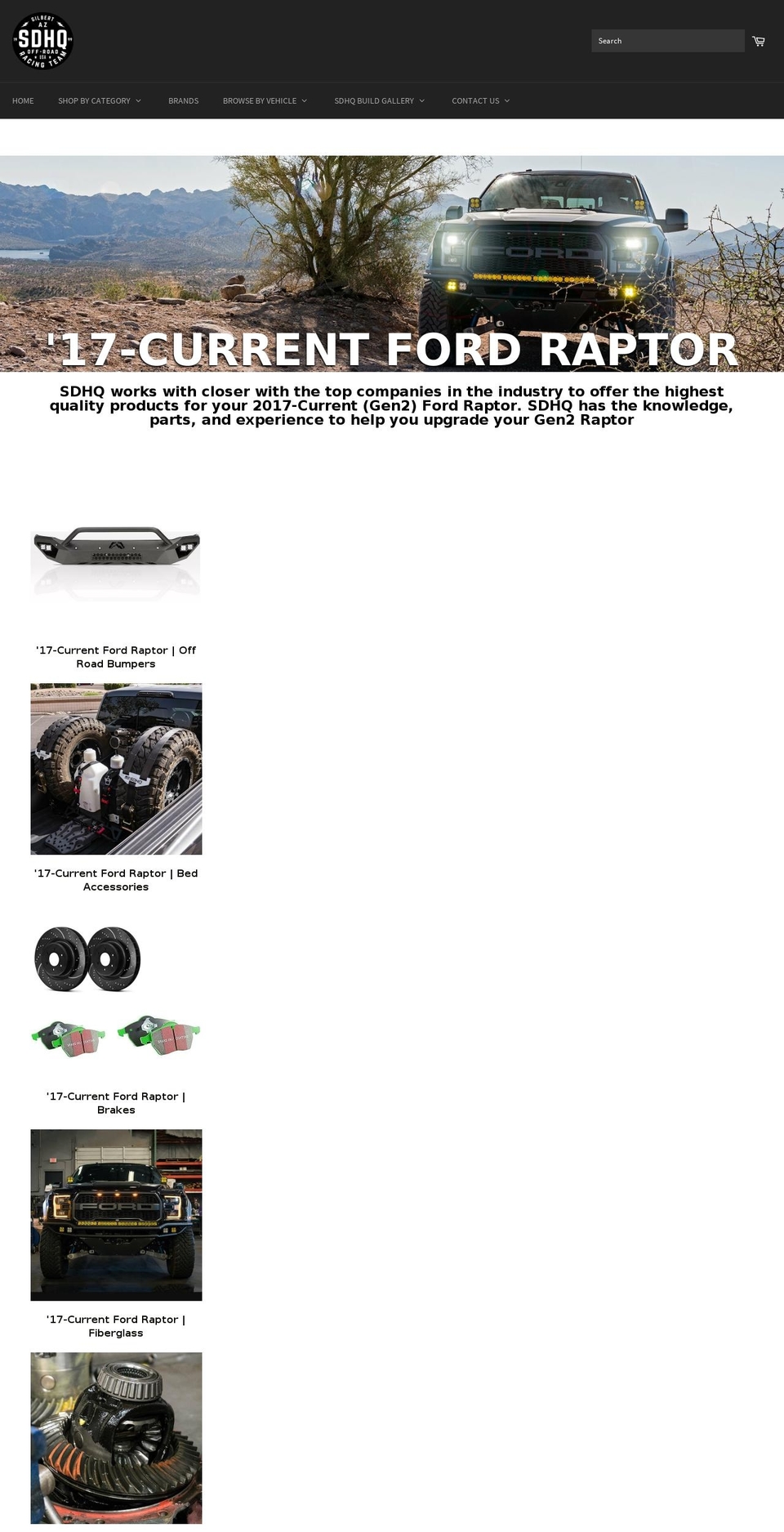 raptorheadquarters.com shopify website screenshot