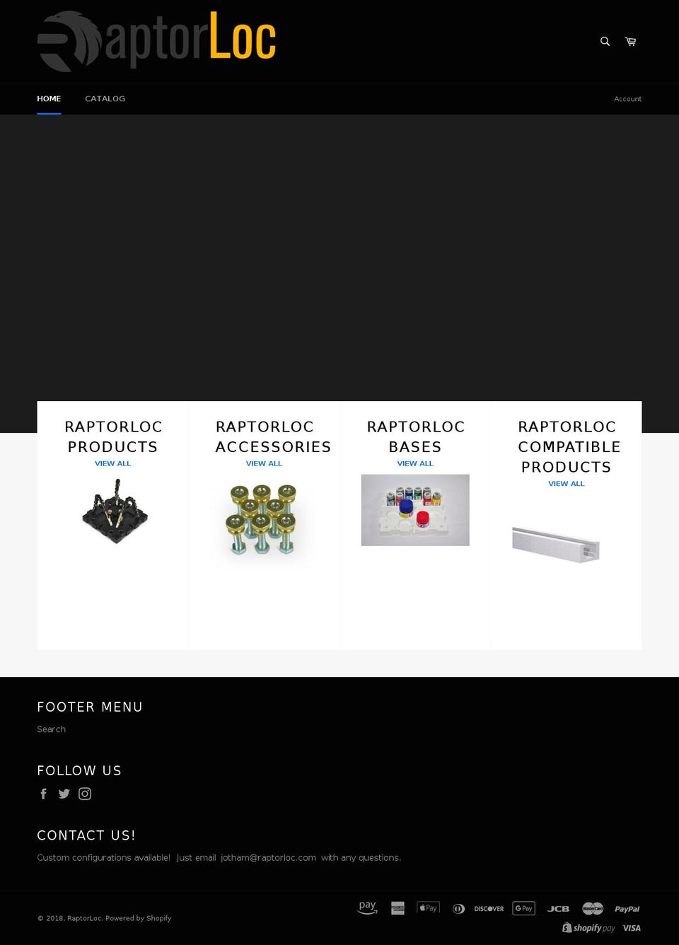 raptorloc.com — Shopify storefront screenshot