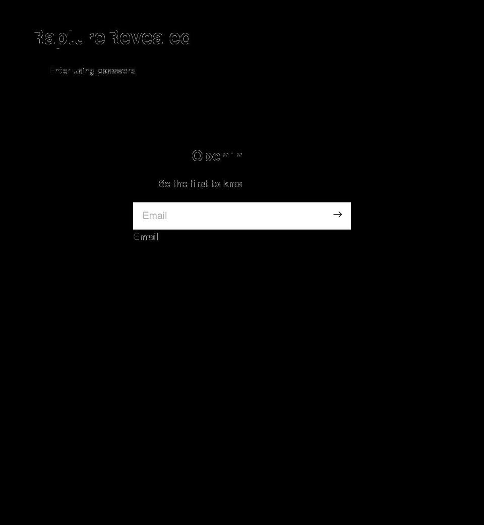 rapturerevealed.com shopify website screenshot