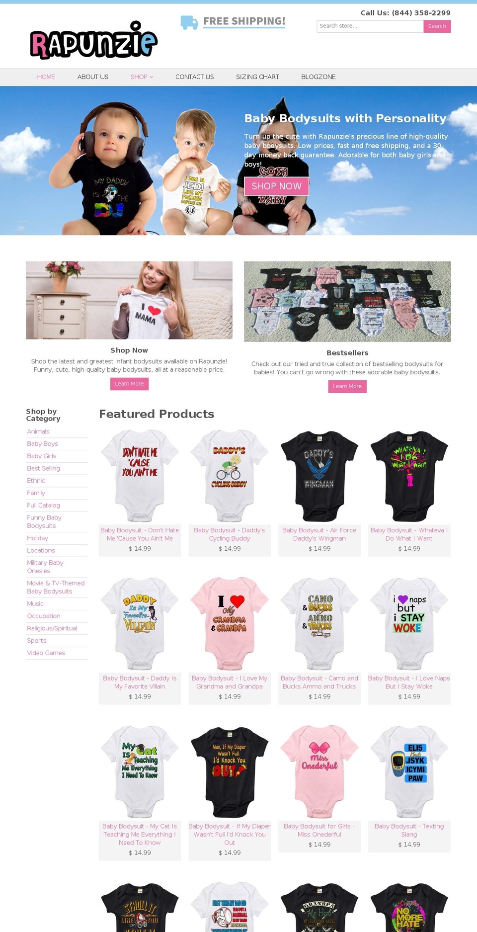 rapunzie.com shopify website screenshot