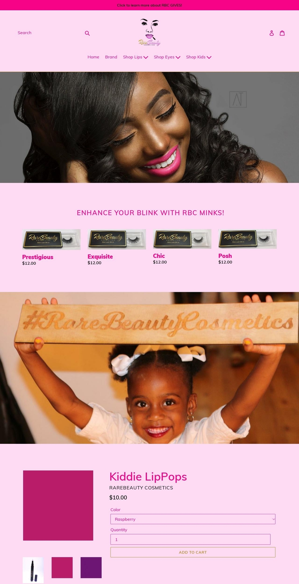 rarebeautycosmetics.com — Shopify storefront screenshot