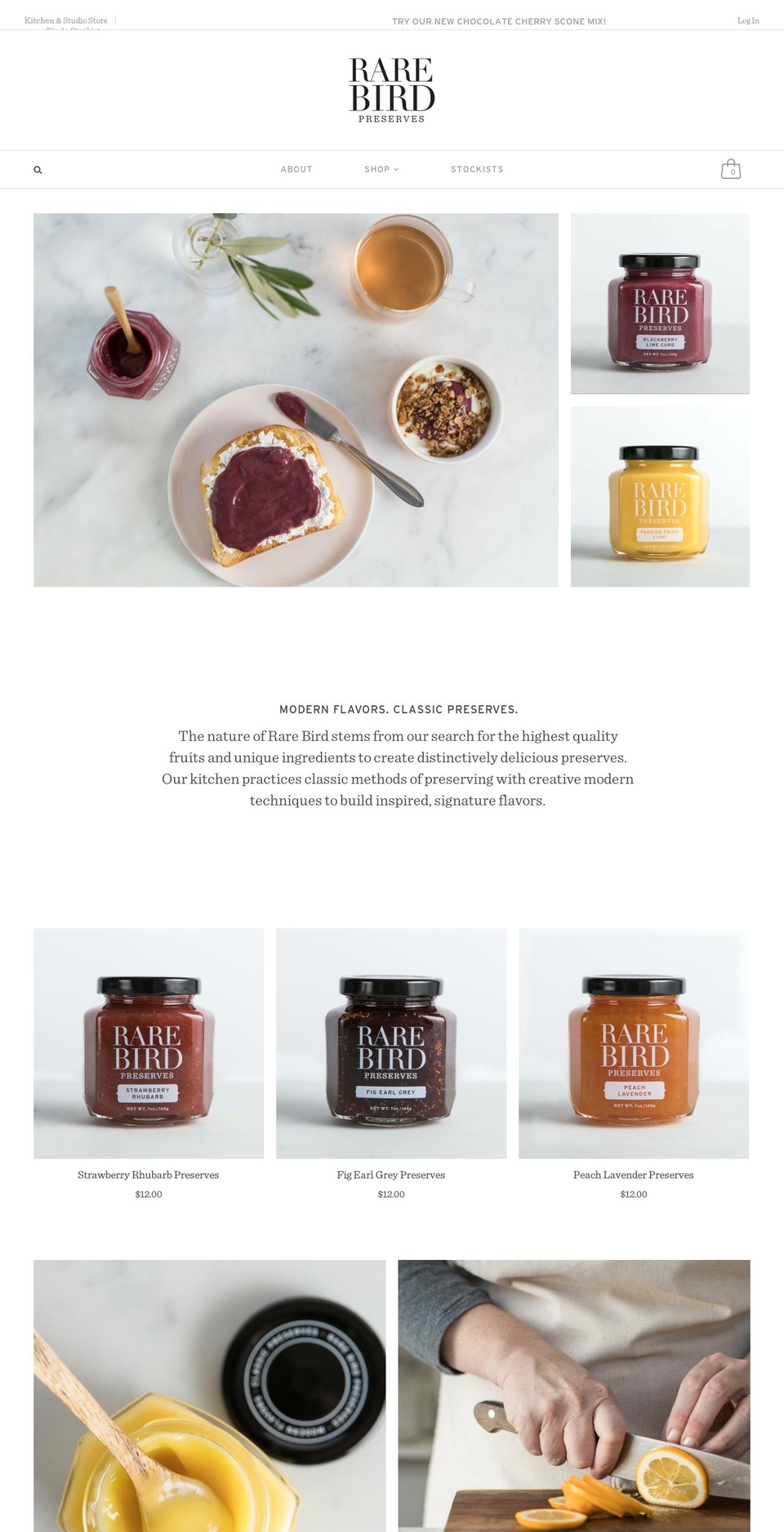 rarebirdpreserves.com — Shopify storefront screenshot